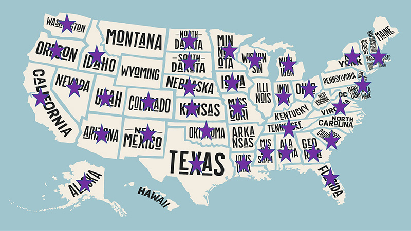 Map of where we come from